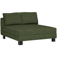 LIEGE  in Velours Grün  - Eiche dunkel/Grün, Design, Holz/Textil (137/72/155cm) - Joka