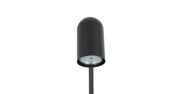 STEHLEUCHTE 35,5/18/154,50 cm  - Schwarz, Trend, Kunststoff/Metall (35,5/18/154,50cm) - Novel