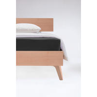SPANNBETTTUCH Flausch Jersey Jersey  - Anthrazit, Basics, Textil (100/200cm) - Fleuresse