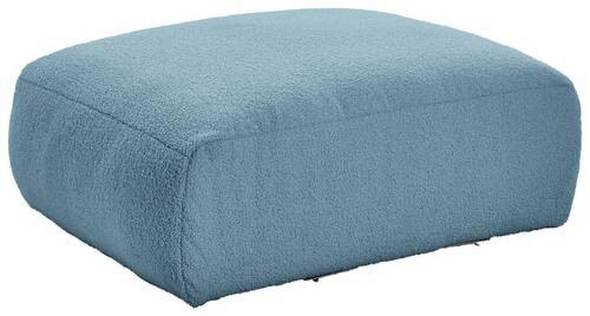 SOFAELEMENT in Flachgewebe, Teddystoff Blau  - Blau, Trend, Textil (82/45/122cm) - Livetastic