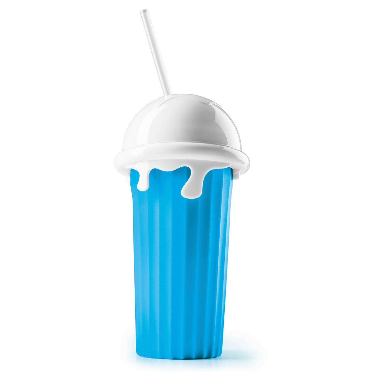 EISBECHER Freeze Up  - Weiß/Hellblau, Basics, Kunststoff (330ml) - GOURMETMAXX