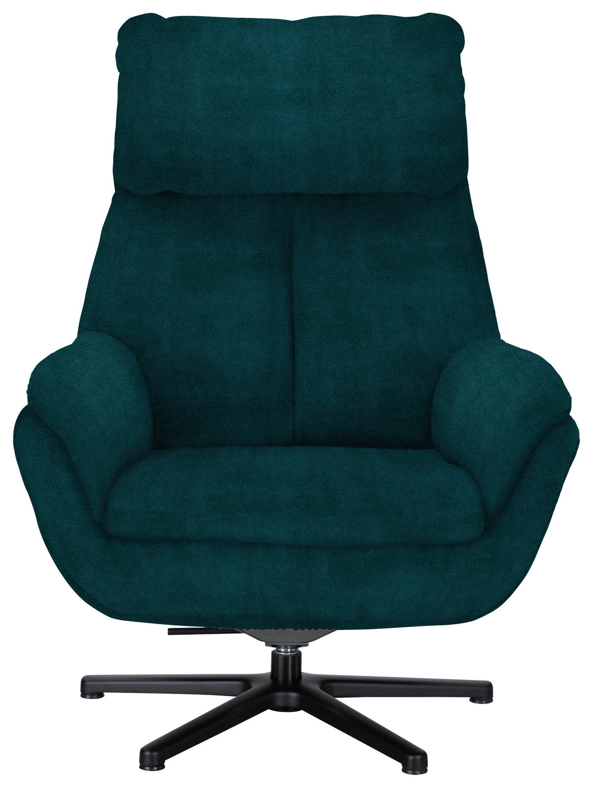 RELAXSESSEL in Textil Petrol  - Petrol/Schwarz, Design, Textil/Metall (79/108/89cm) - Beldomo Style