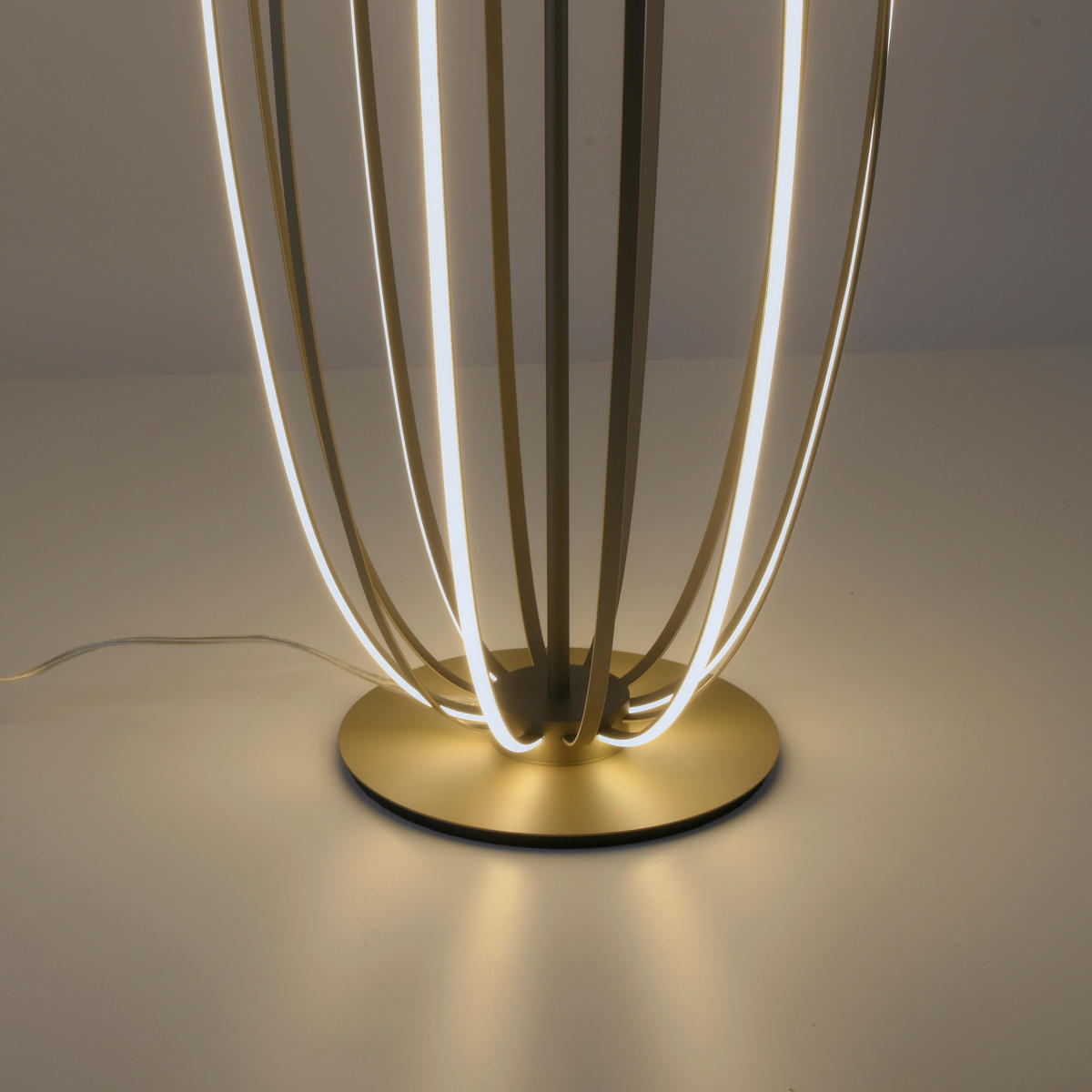 LED-STEHLEUCHTE Elvara 37/37/108,5 cm  - Bronzefarben, Design, Kunststoff/Metall (37/37/108,5cm) - Paul Neuhaus
