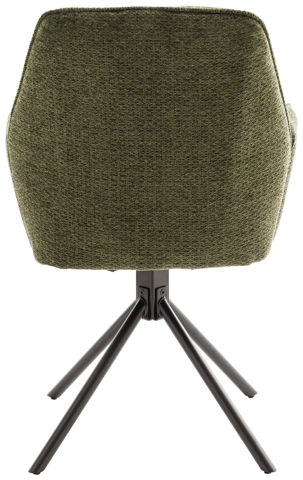 ARMLEHNSTUHL  in Eisen Struktur  - Schwarz/Olivgrün, Design, Textil/Metall (59/88/63cm) - Carryhome