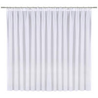FERTIGSTORE  halbtransparent   450/175 cm  - Weiß/Grau, Basics, Textil (450/175cm) - Esposa