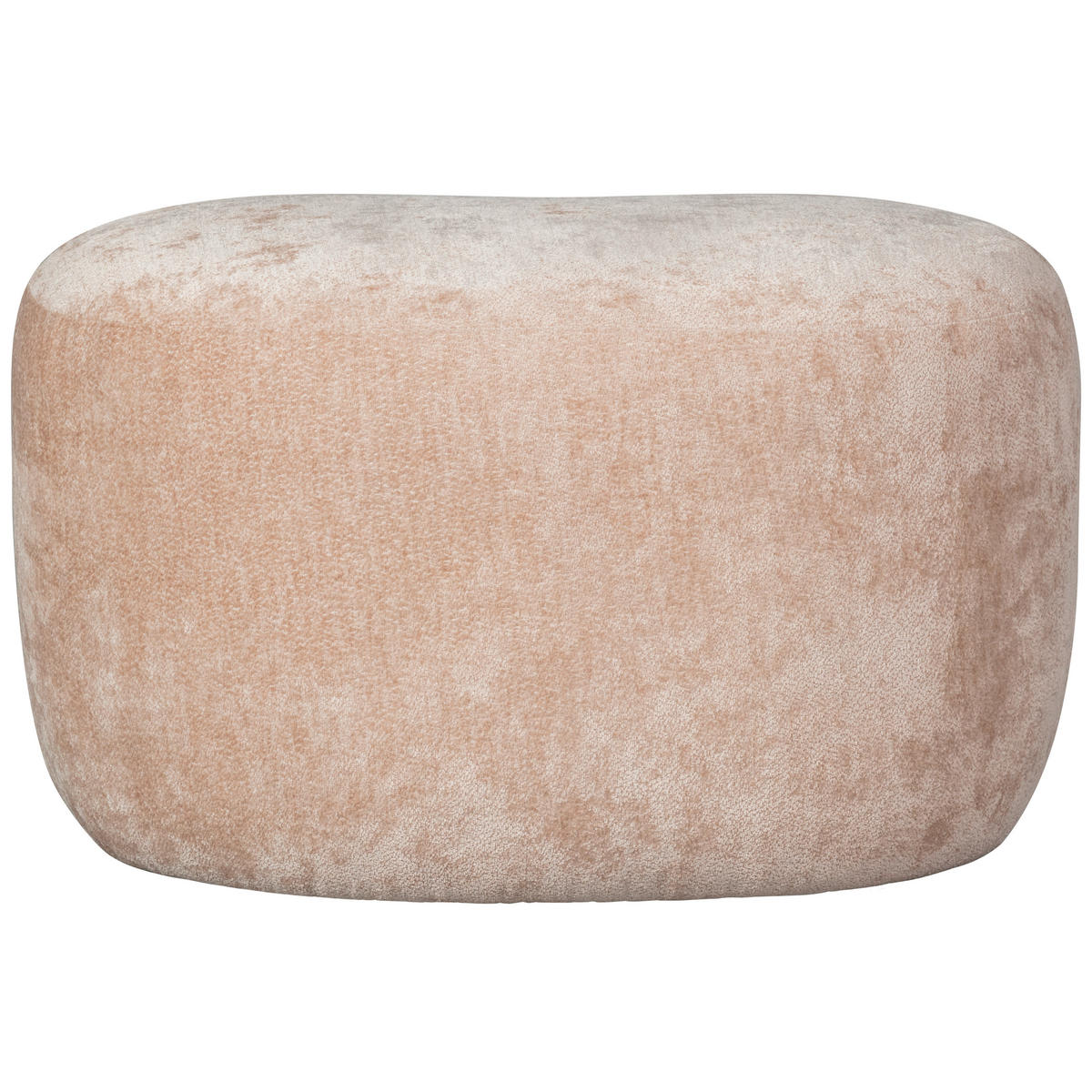 HOCKER Chenille Naturfarben  - Naturfarben, Design, Textil (73/43/51cm) - Livetastic