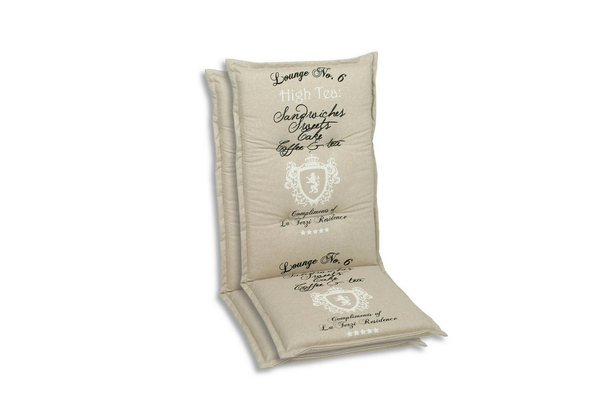 SESSELAUFLAGENSET  - Beige, Basics, Textil (50/7/108cm)