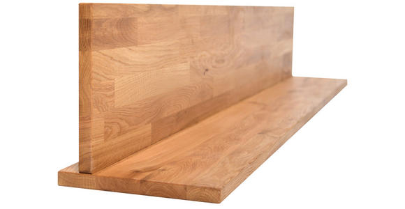 WANDBOARD Holz Wildeiche massiv Wildeiche  - Wildeiche, Natur, Holz (150/22/24cm) - Carryhome