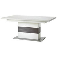 MATBORD i trämaterial 180/100/77 cm   - vit/silver, Design, trämaterial (180/100/77cm) - Livetastic