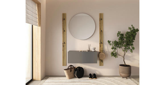 WANDKONSOLE Holzwerkstoff Anthrazit  - Anthrazit, MODERN, Holzwerkstoff (80/31,7/36,6cm) - Xora