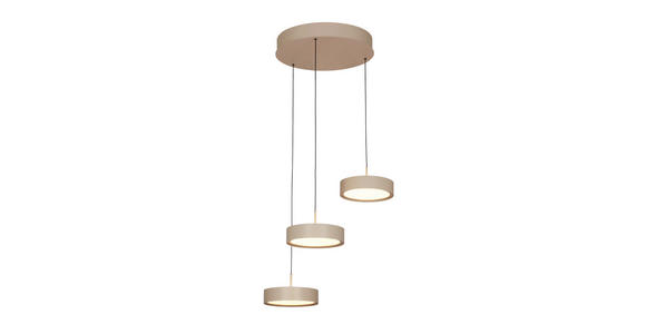 LED-HÄNGELEUCHTE Bellevue 46.5/180 cm - Sandfarben, Design, Metall (46.5/180cm) - Dieter Knoll