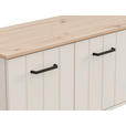 LOWBOARD  156/44/40,5 cm  stehend  - Kaschmir/Schwarz, Basics, Holzwerkstoff/Kunststoff (156/44/40,5cm) - Carryhome