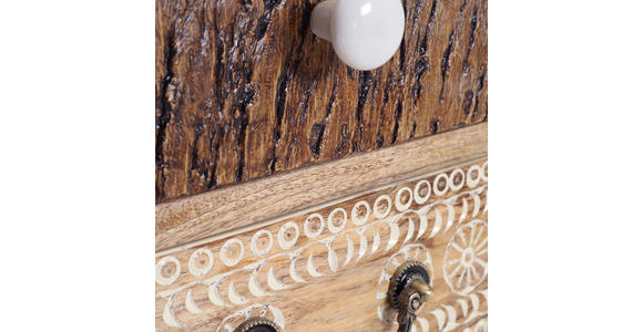 KOMMODE in 40/91/44 cm - Weiß/Naturfarben, Design, Holz/Metall (40/91/44cm) - Landscape