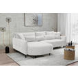 ECKSOFA Creme Chenille  - Creme/Schwarz, MODERN, Textil/Metall (200/285cm) - Carryhome