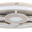 LED-DECKENLEUCHTE Ilok 50/5 cm  - Sandfarben/Chromfarben, Design, Kunststoff/Metall (50/5cm) - Novel