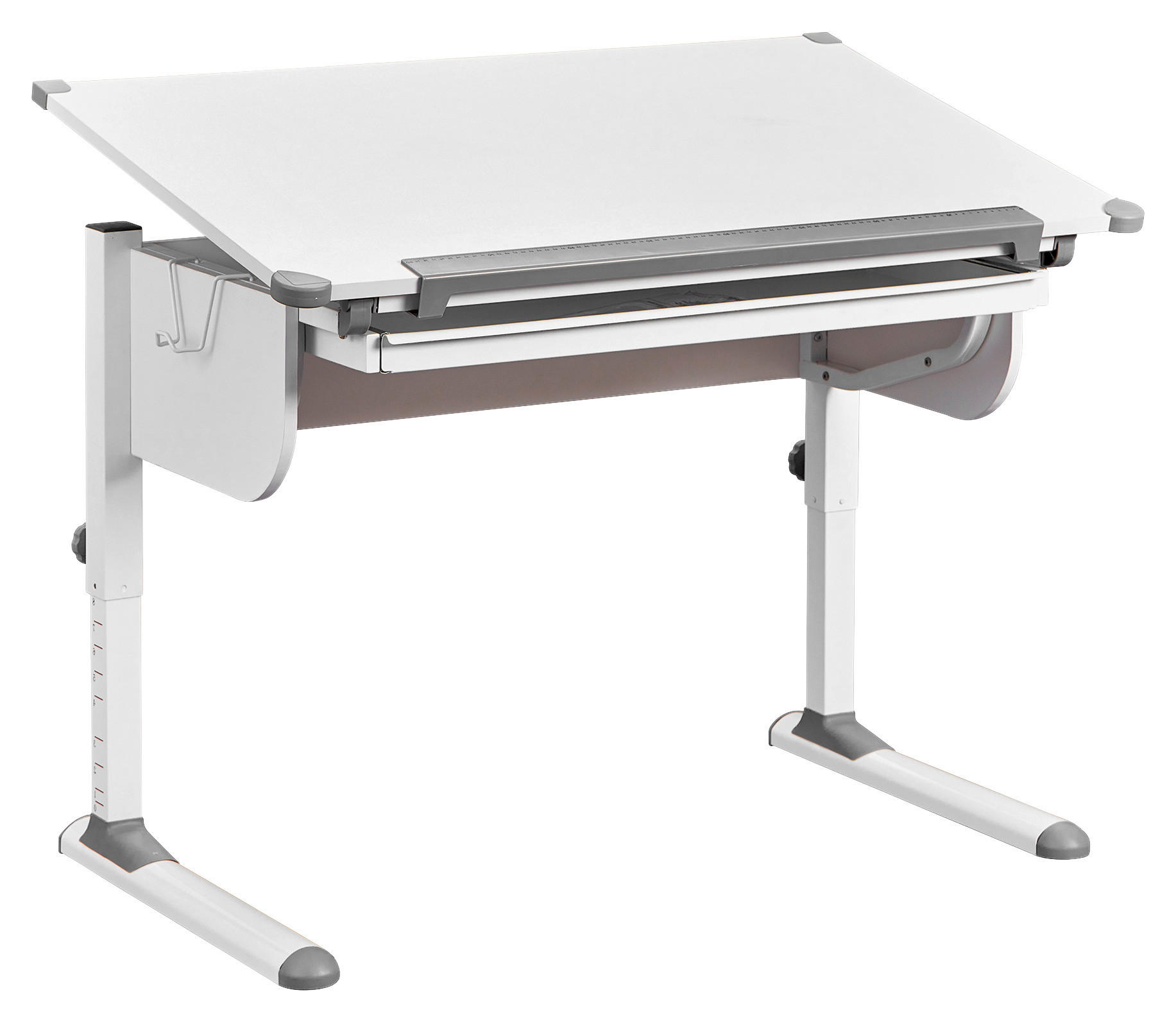 JUGENDSCHREIBTISCH 110/68/55 cm  in Weiss  - Weiss, Modern, Holzwerkstoff/Metall (110/68/55cm) - MID.YOU