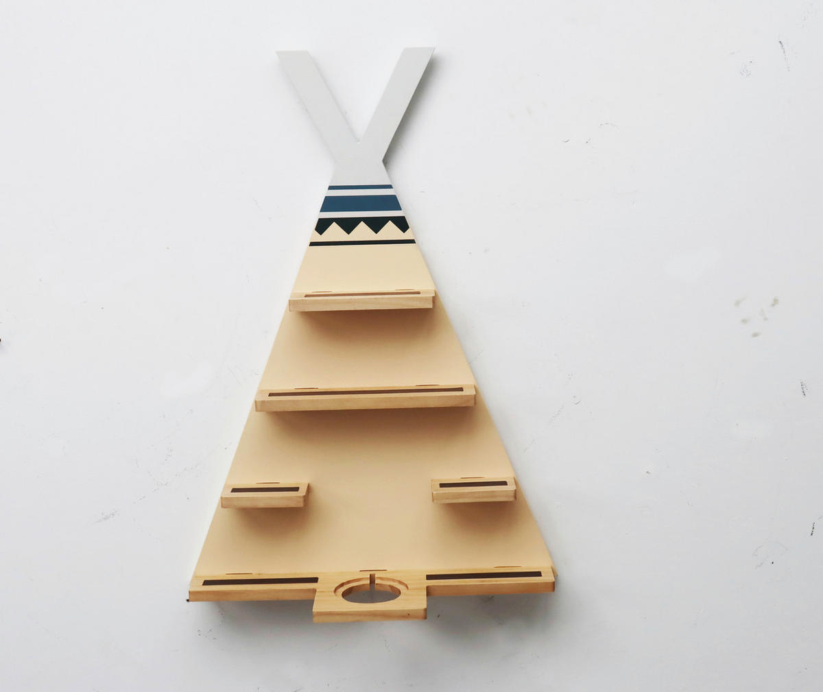 WANDREGAL  - Beige/Naturfarben, MODERN, Holz/Holzwerkstoff - Ben'n'jen