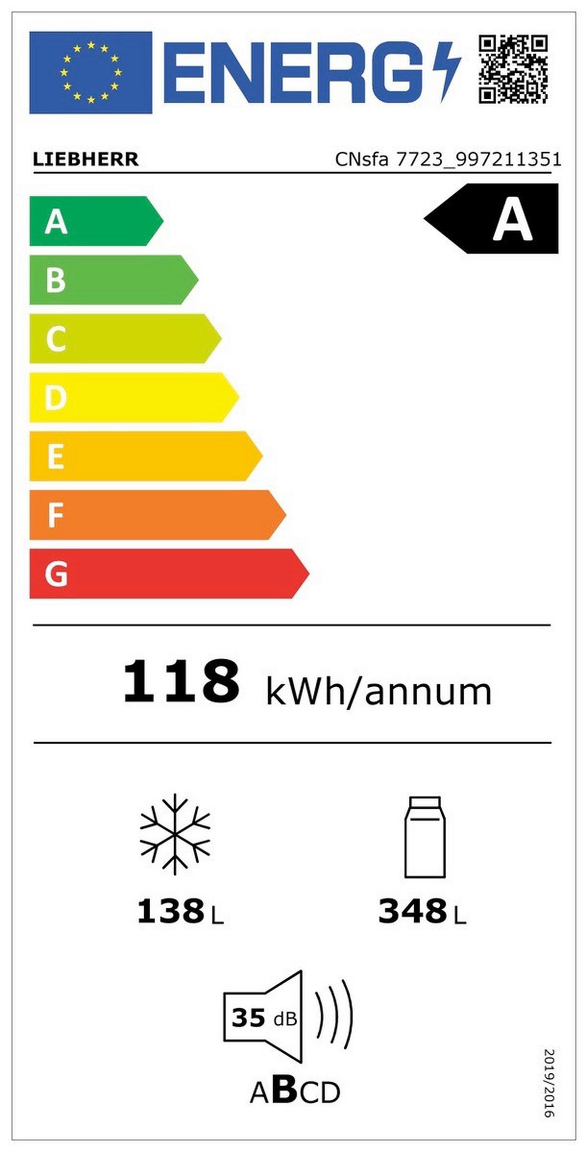 KÜHL-GEFRIER-KOMBINATION CNSFA7723  - Silberfarben, Basics, Glas/Kunststoff (74,7/201,5/67,5cm) - Liebherr
