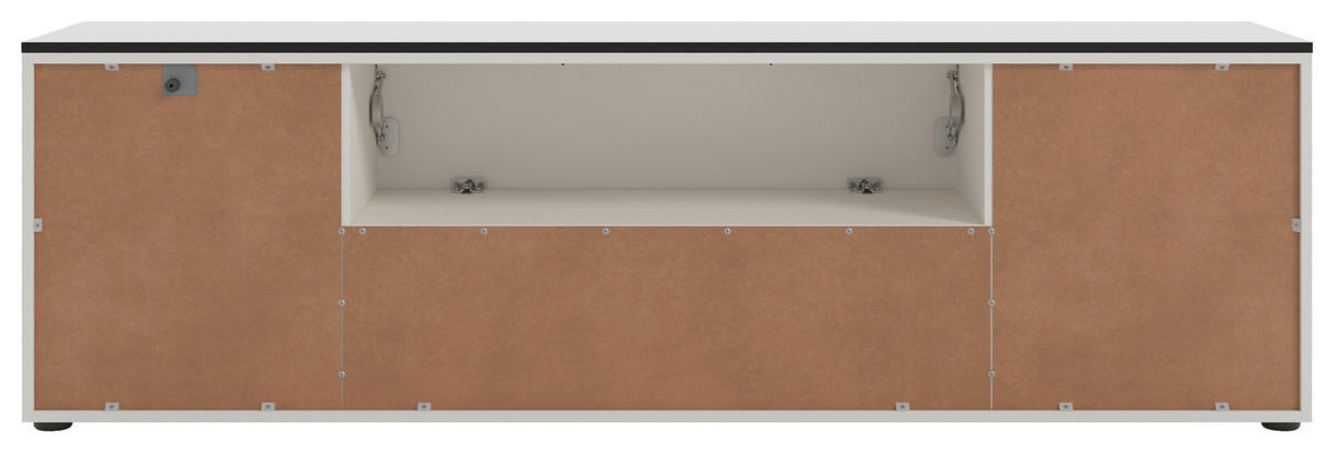 LOWBOARD Soul  in 180/55/40 cm  - Schwarz/Weiß, MODERN, Holzwerkstoff/Kunststoff (180/55/40cm)