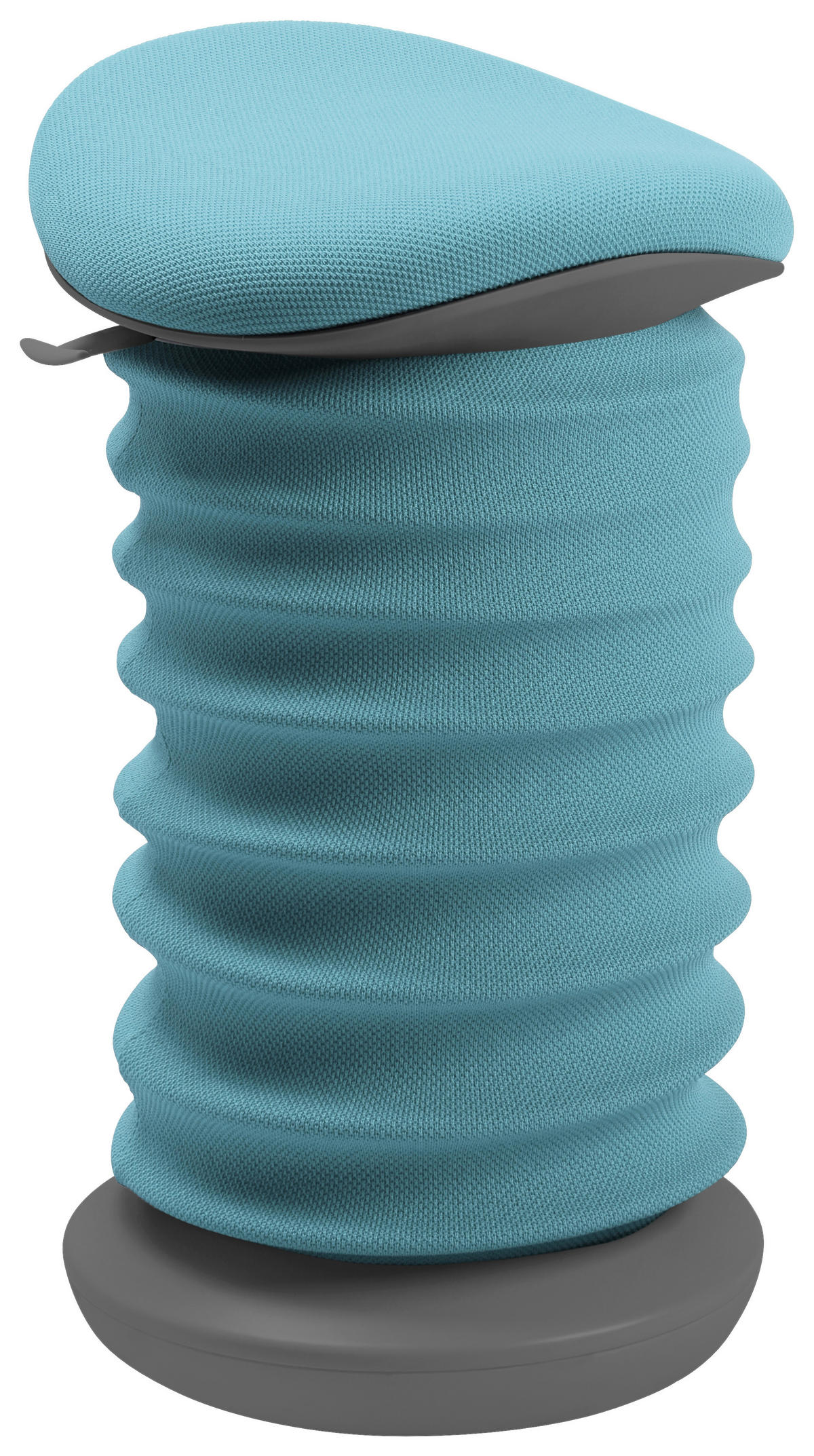 BÜROHOCKER Blau, Grau  - Blau/Grau, Design, Kunststoff/Textil (37,5/53-64/36cm) - Topstar