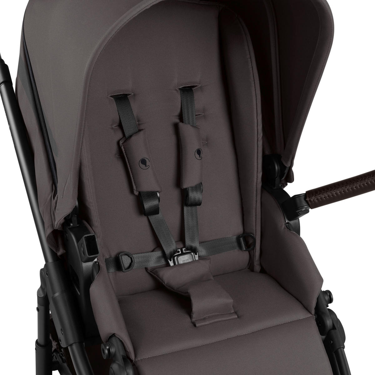 KINDERWAGENSET Salsa Core All in One  - Schwarz/Braun, Basics, Textil/Metall (63/123/97cm) - ABC Design