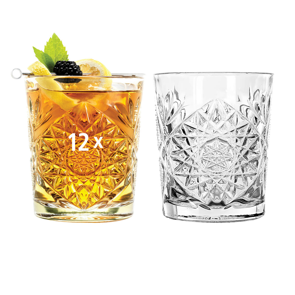 GLÄSERSET HOBSTAR  12-teilig  - Klar, Basics, Glas (9/10,5cm)