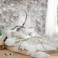 FOTOTAPETE - Champagner/Weiß, LIFESTYLE, Textil (450/315cm) - artgeist