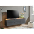 TV-ELEMENT 140/62/44 cm  - Schwarz/Graphitfarben, MODERN, Holzwerkstoff/Metall (140/62/44cm) - Hom`in