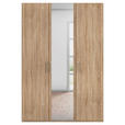 DREHTÜRENSCHRANK 151/223/60 cm 3-türig Sonoma Eiche  - Silberfarben/Sonoma Eiche, Design, Holzwerkstoff/Kunststoff (151/223/60cm) - Novel