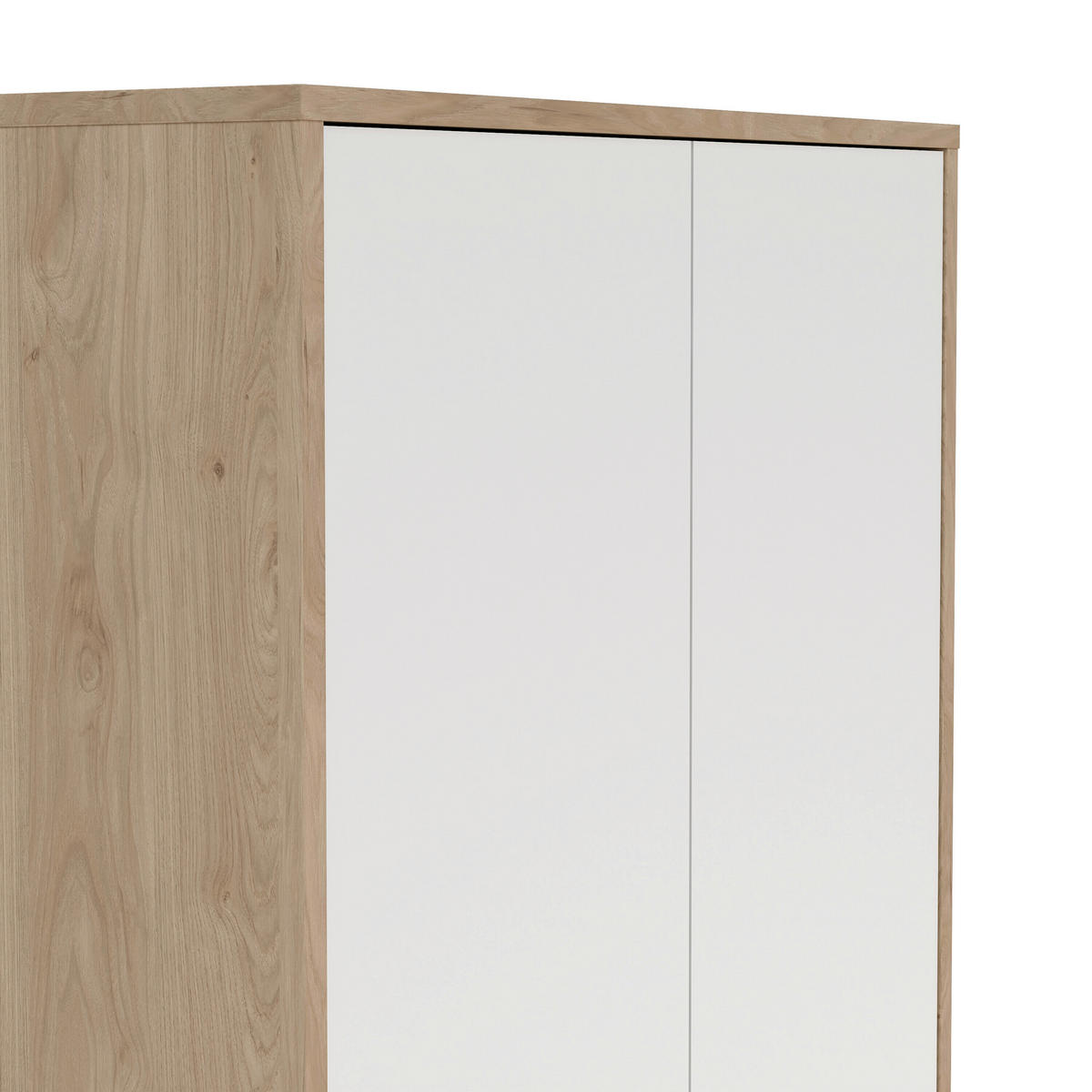 AKTENSCHRANK 79,6/207,7/34,3 cm  - Weiss/Eichefarben, Modern, Holzwerkstoff (79,6/207,7/34,3cm) - MID.YOU