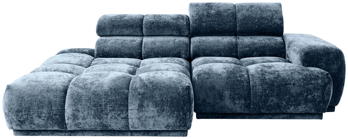 ECKSOFA in Flachgewebe Blau  - Blau, Modern, Textil (150/239cm) - MID.YOU