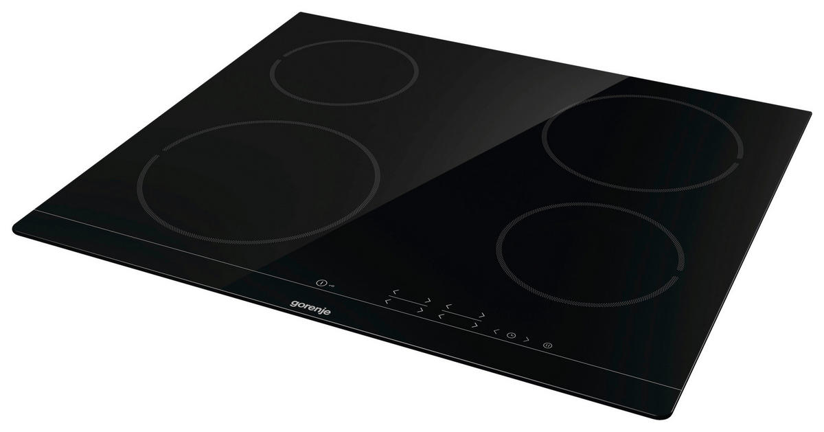 BACKOFENSET  - Schwarz, Glas/Metall (59,5/59,5/56,4cm) - Gorenje