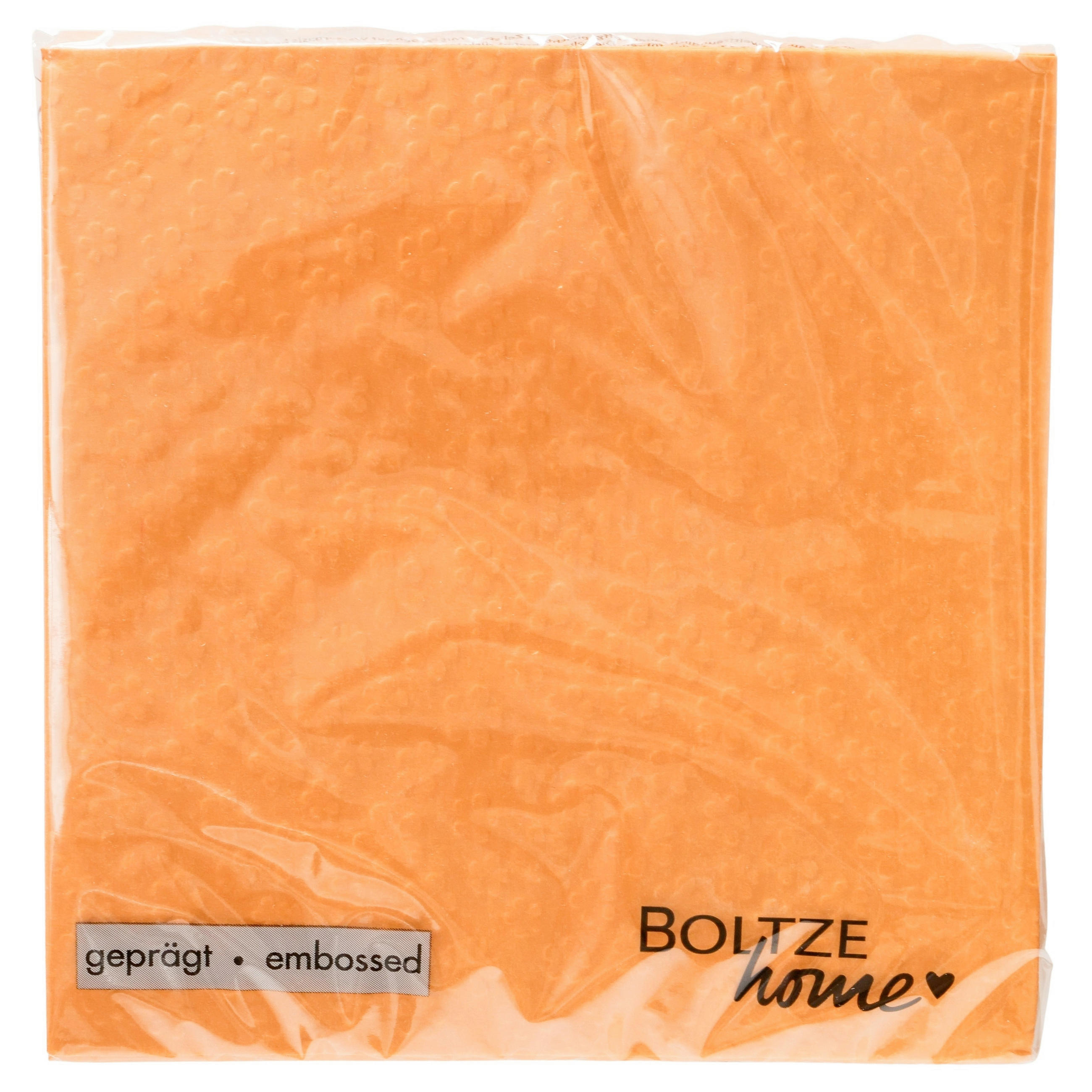 SERVIETTE   16,5/16,5/3 cm  - Orange, Basics, Papier (16,5/16,5/3cm)