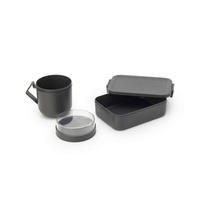 PAUSENSET - Dunkelgrau, Basics, Kunststoff (30.5/13/13.5cm) - Brabantia