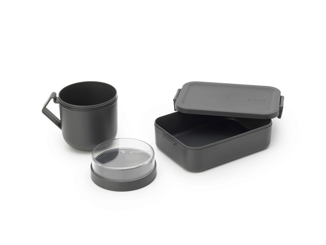 Brabantia Pausenset Make \u0026 Take Dunkelgrau 30.5x13x13.5 cm