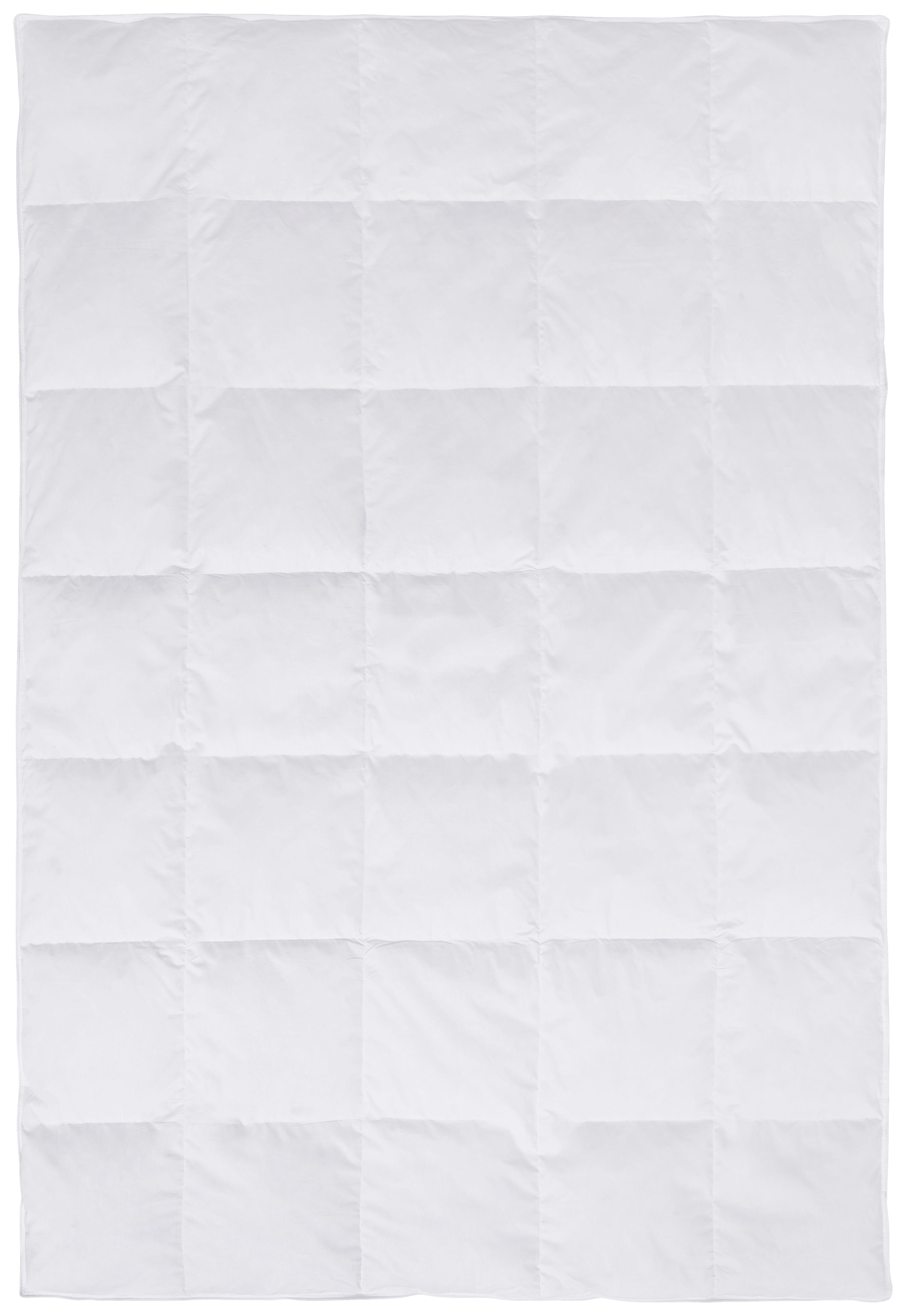 CELOROČNÁ PRIKRÝVKA, 135/200 cm, perie, páperie - biela, Basics, textil (135/200cm) - Boxxx