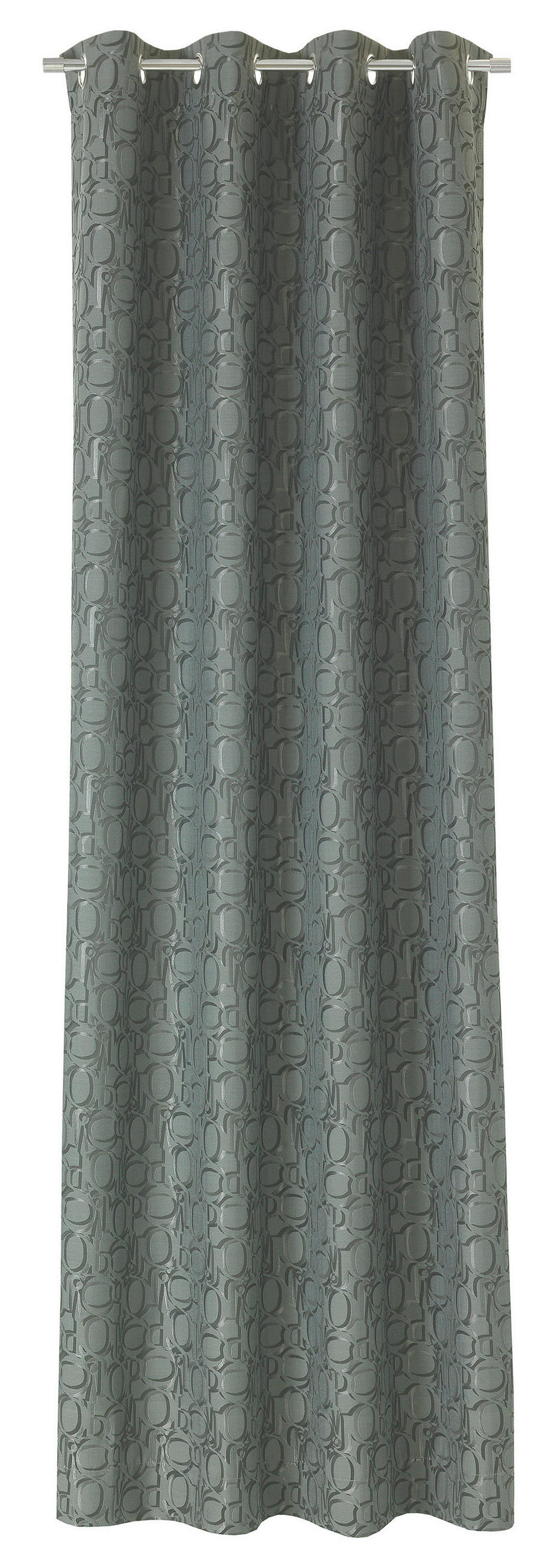 ÖSENSCHAL J-Ornament blickdicht 140/250 cm   - Fichtefarben/Dunkelgrün, Basics, Textil (140/250cm) - Joop!