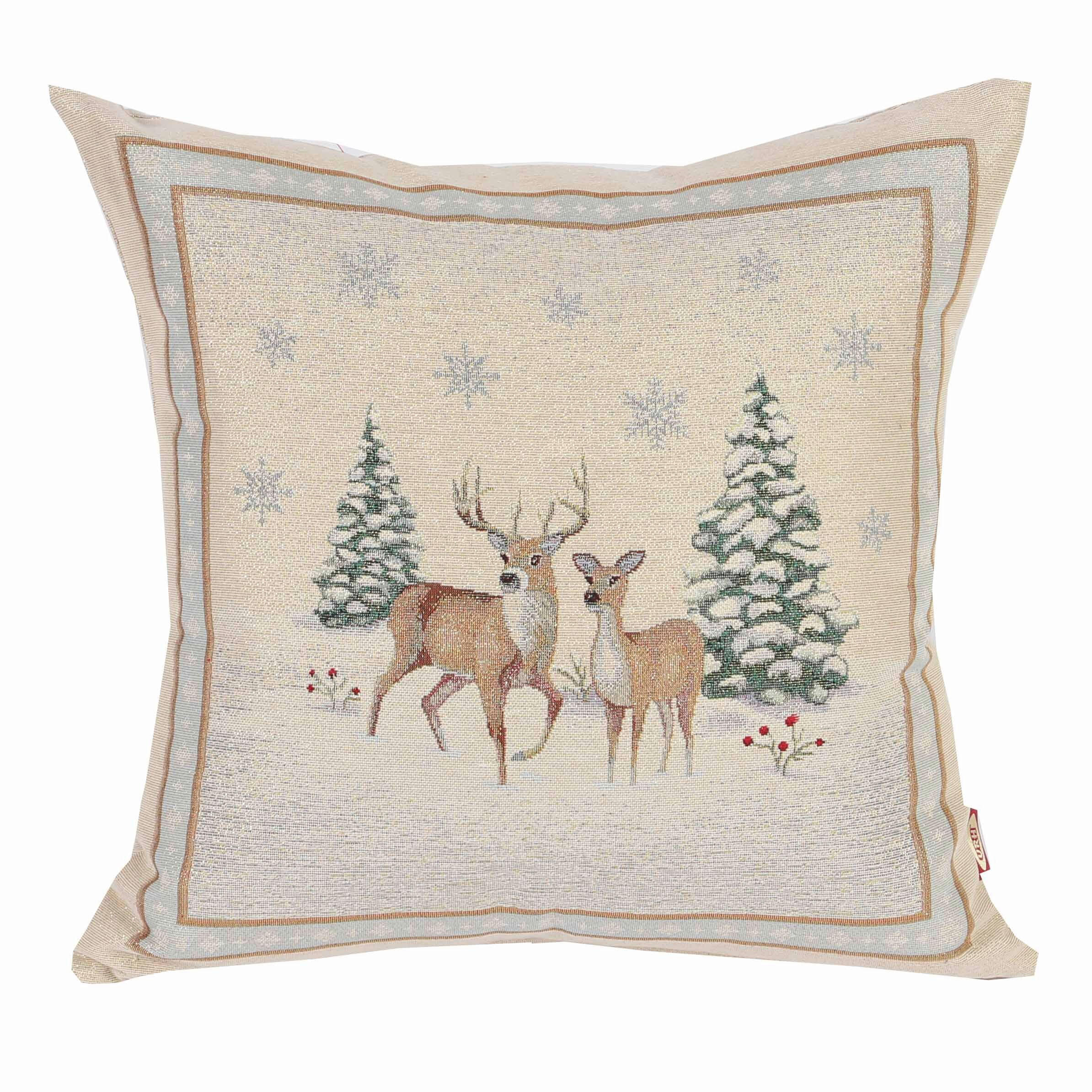 PREVLEKA ZA BLAZINO  NOEL FROST  45/45 cm       večbarvno  - večbarvno, Basics, tekstil (45/45cm)