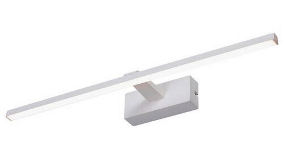 ZIDNA LED LAMPA - bela, Osnovno, metal/plastika (46/14cm)