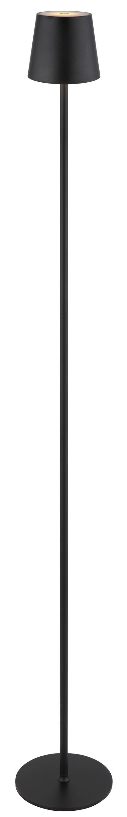 PORTABEL GOLVLAMPA  16/120 cm   - opal/svart, Basics, metall/textil (16/120cm) - Globo