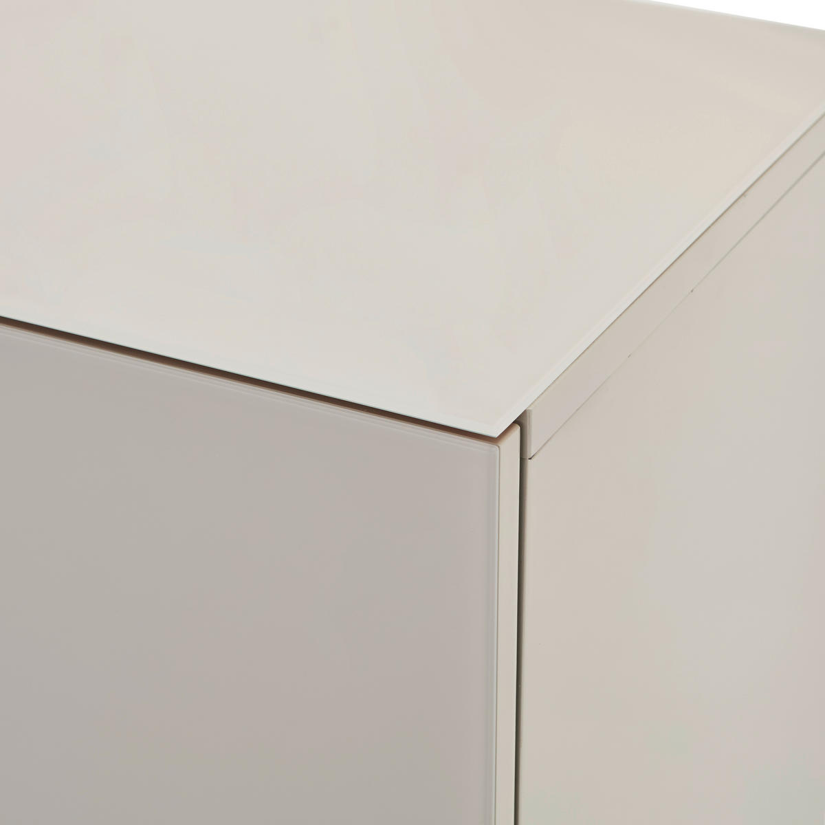 SIDEBOARD  180/99,7/42 cm 4 Schublade(n)  - Kaschmir/Schwarz, Design, Glas/Holzwerkstoff (180/99,7/42cm) - Novel