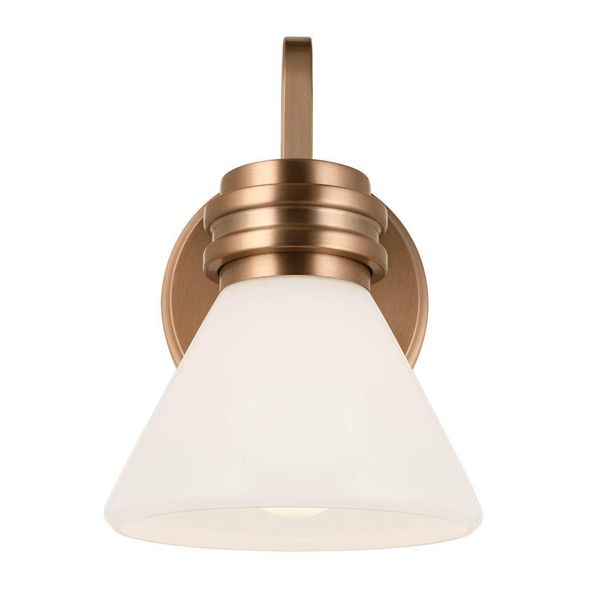 BADEZIMMER-WANDLEUCHTE Masthead   - Champagner/Schwarz, KONVENTIONELL, Glas/Metall (2,40/1,78/2,15cm) - Elstead Lighting