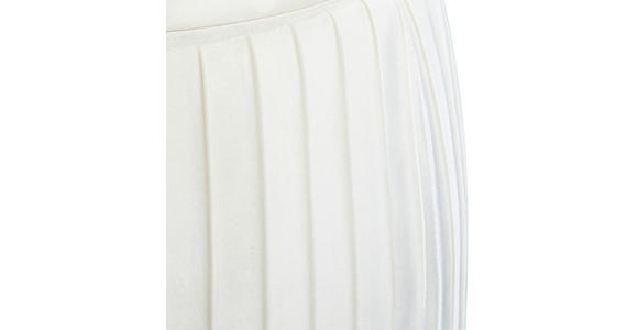 HOCKER Samt Beige - Beige, LIFESTYLE, Textil (47/36/47cm) - Ambia Home