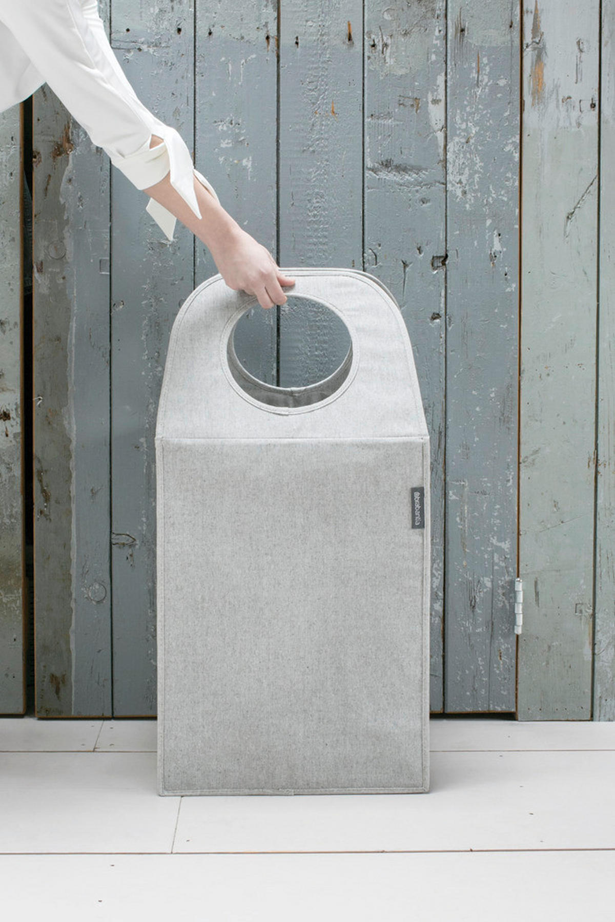 PRÁDELNÍ KOŠ, šedá - šedá, Design, textil (40,5/54/29,5cm) - Brabantia