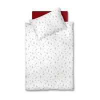 BETTWÄSCHE Flanell 140/200 cm  - Dunkelgrün/Rot, Basics, Textil (140/200cm) - Fleuresse