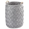 WÄSCHEKORB - Hellgrau, Basics, Holz/Textil (40/60cm) - Aquanova