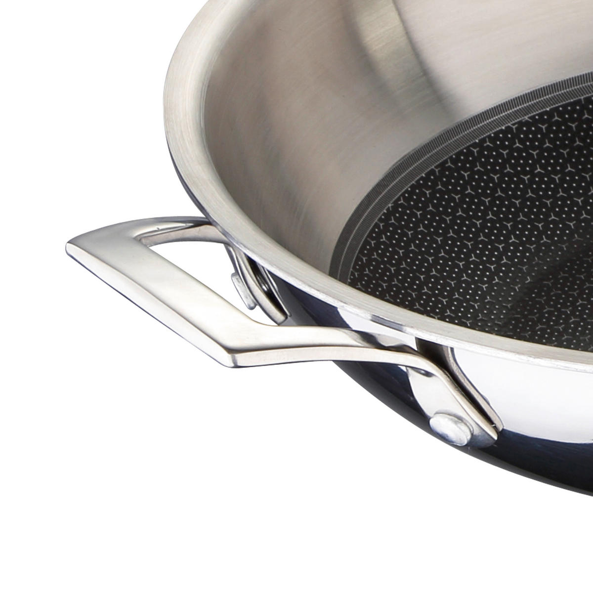 WOK  - Edelstahlfarben/Schwarz, Basics, Metall (53/29,5/9cm) - Masterpro