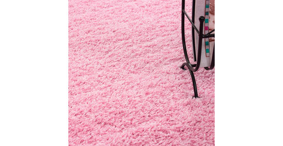 HOCHFLORTEPPICH 200/200 cm Life Rosa - Rosa, KONVENTIONELL, Textil (200/200cm) - Novel