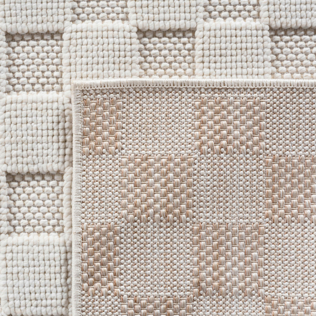 FLACHWEBETEPPICH 200/290 cm HELIX Creme  - Creme, Basics, Kunststoff/Textil (200/290cm) - Novel