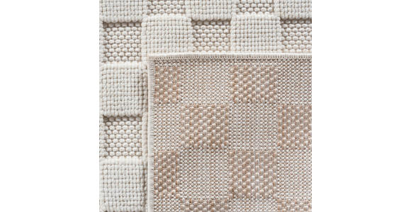 FLACHWEBETEPPICH 160 cm HELIX Creme  - Creme, Basics, Kunststoff/Textil (160cm) - Novel